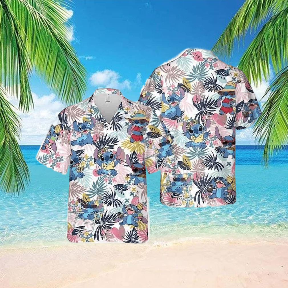 Funny Disney Stitch Funny Hawaiian Shirt Summer Beach Gift - Limotees