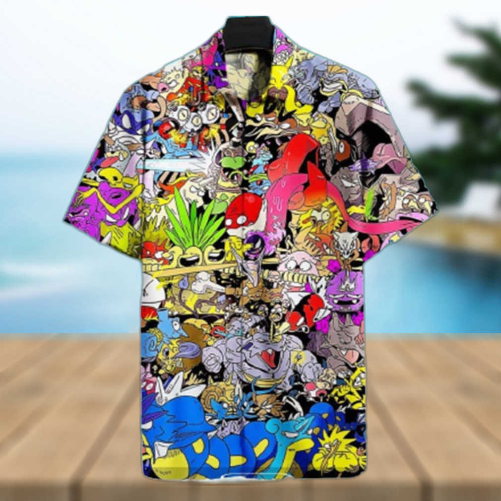 Funny Pokemon Hawaiian Shirt Birthday Gift For Son - Limotees