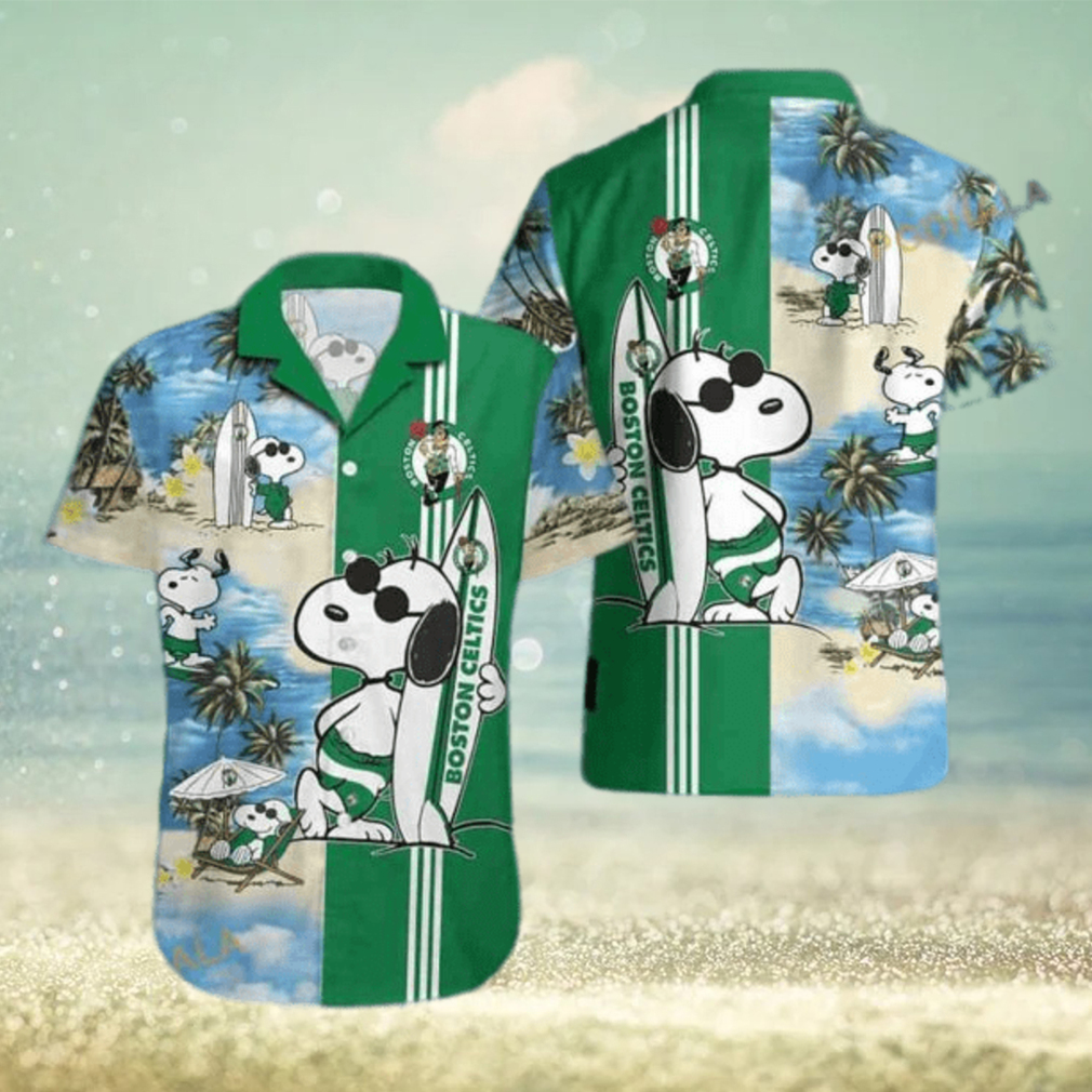 Funny Snoopy Boston Celtics Funny Hawaiian Shirt - Limotees