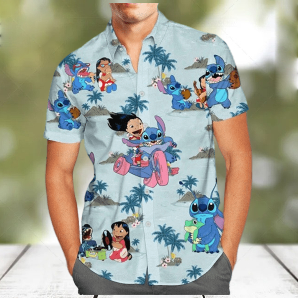 Funny Stitch And Lilo Hawaiian Shirt - Limotees