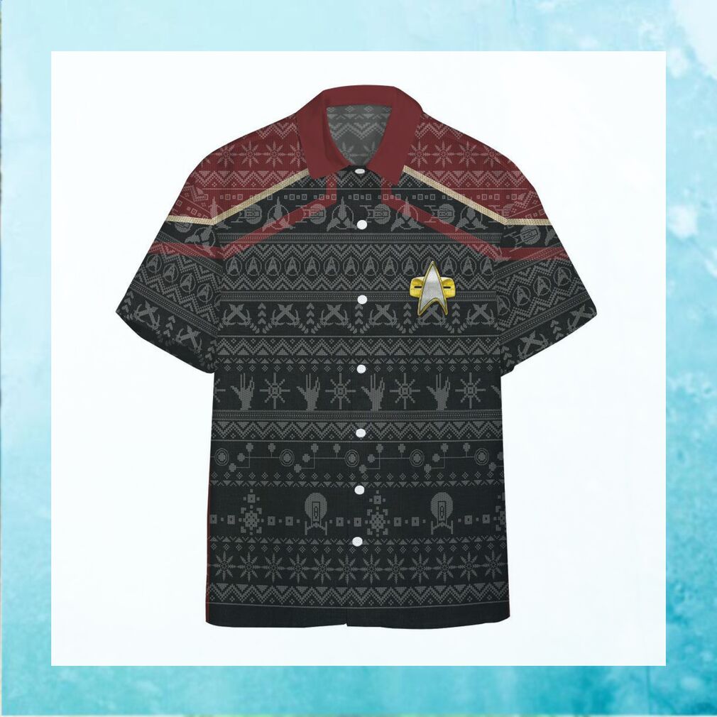 Gearhumans 3D Star Trek Picard 2020 Red Ugly Christmas Custom Hawaiian - Limotees