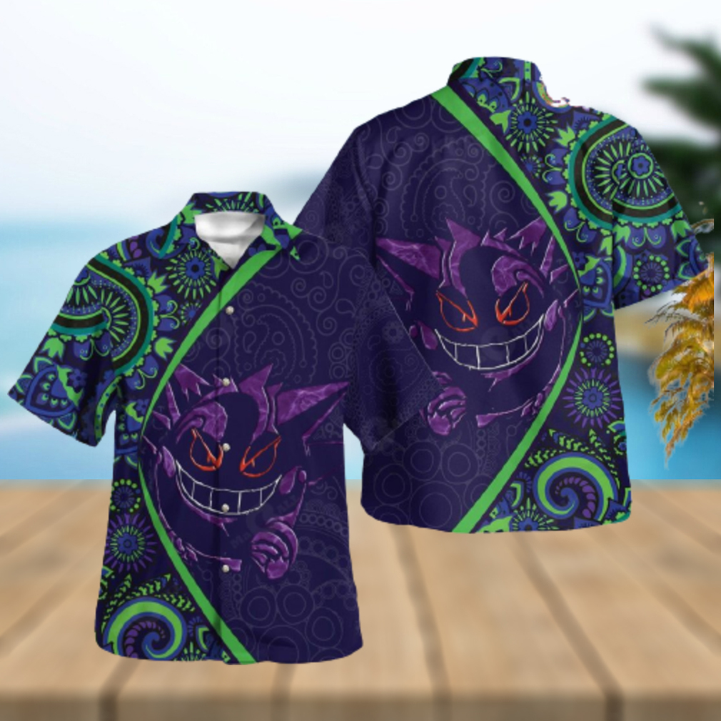 Gengar Paisley Pattern Special Ver 2 Design Hawaiian Shirt and Short - Limotees