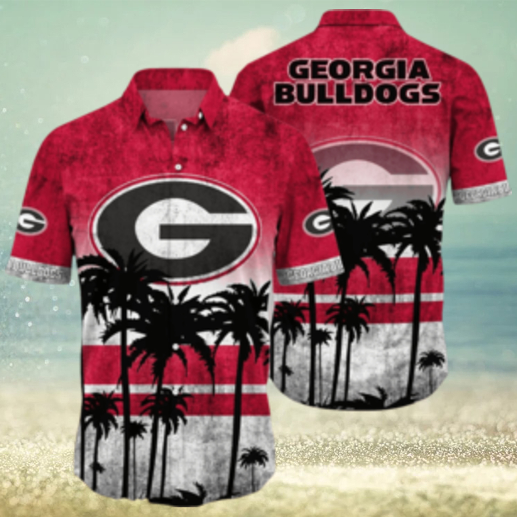 Georgia Bulldogs Logo Coconut Tropical Hawaiian Shirt Beach Gift For Fans - Limotees