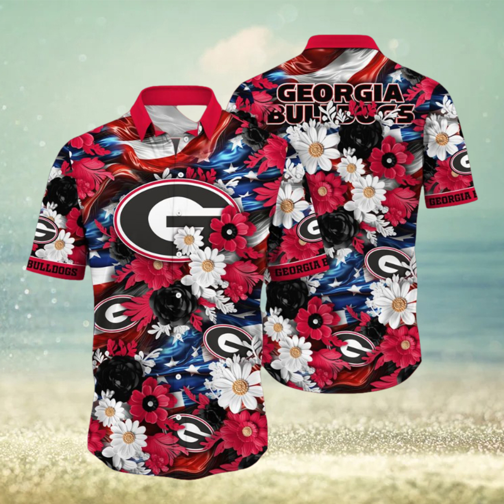 Georgia Bulldogs NCAA1 Hawaii Shirt Independence Day - Limotees