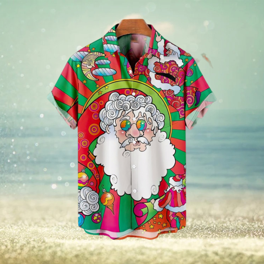 Get High With Santa Claus Hawaiian Shirt - Limotees