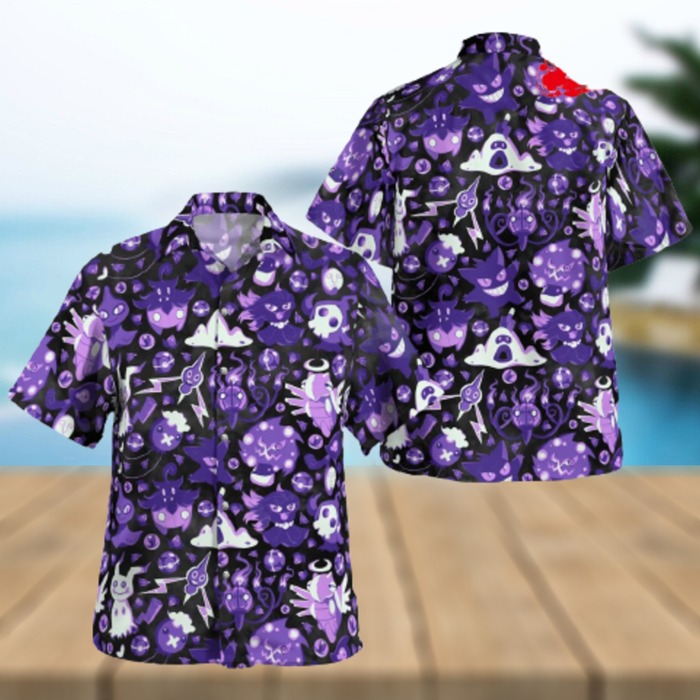 Ghost Seamless Pattern Design Hawaiian Shirt and Short - Limotees