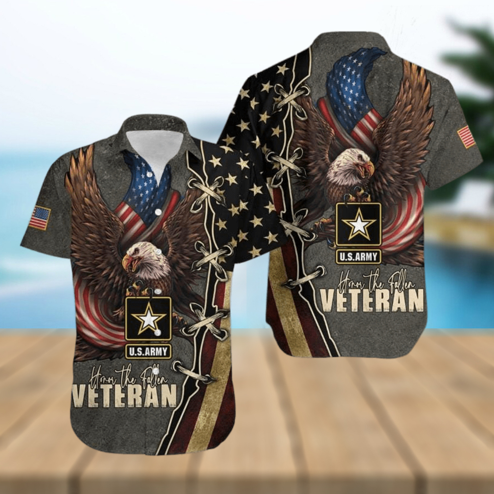 Gift For Dad Honor The Fallen Us Army Unisex Hawaiian Shirts - Limotees