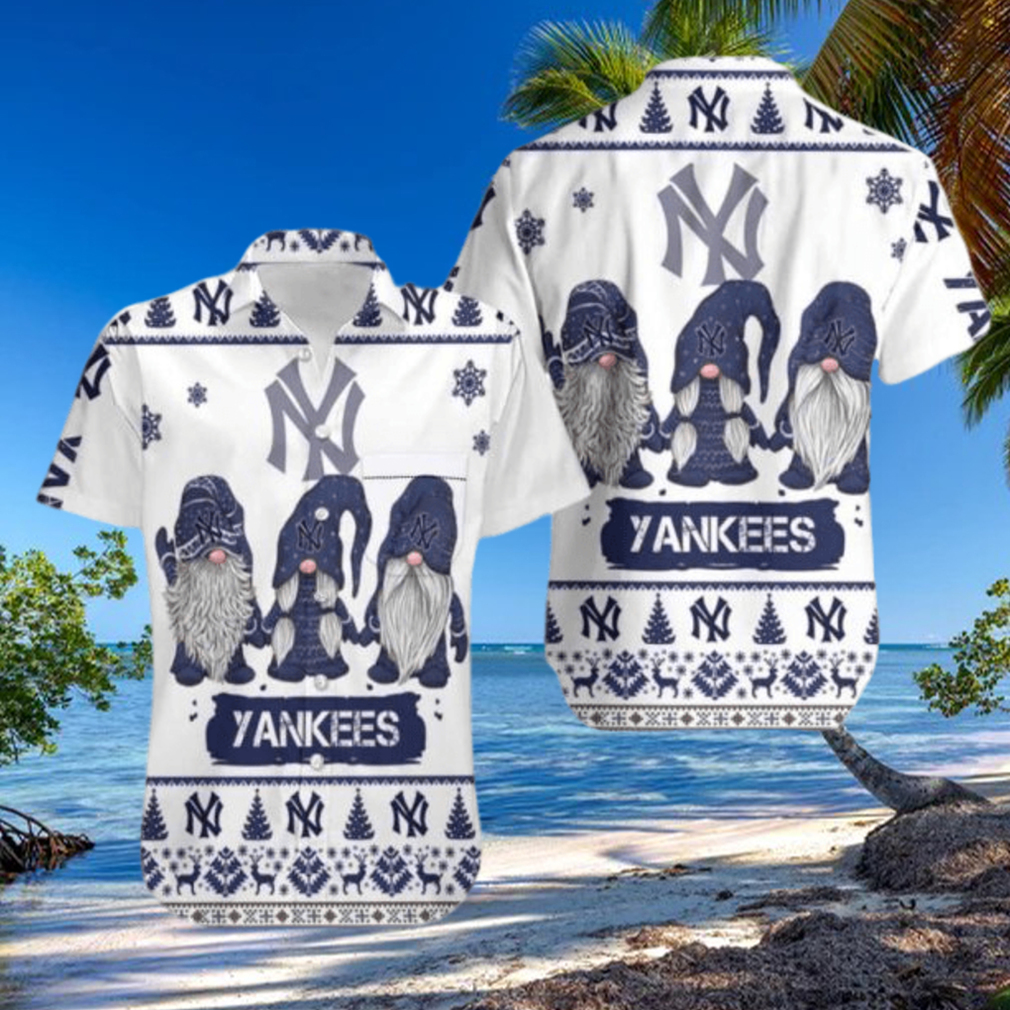 Gnomes MLB New York Yankees Hawaiian Shirt Christmas Gift For Baseball Lovers – HawaiianShirts - Limotees