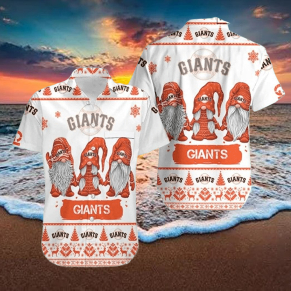 Gnomes San Francisco Giants Cool Hawaiian Shirts 49ers Hawaiian Shirt Hawaiian Beach Short Hawaiian Beach Short - Limotees