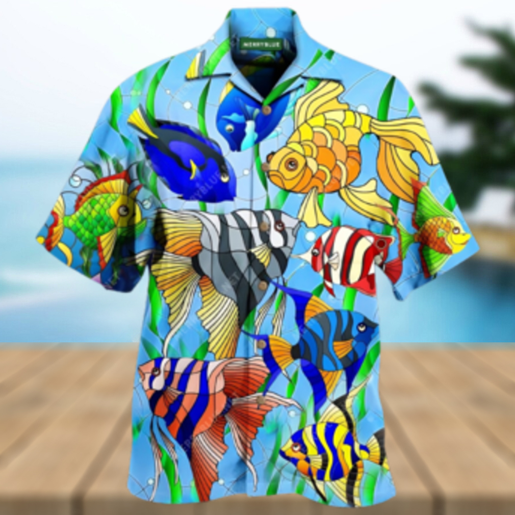 Gold Fish Don T Bounce Aloha Hawaiian Shirt - Limotees