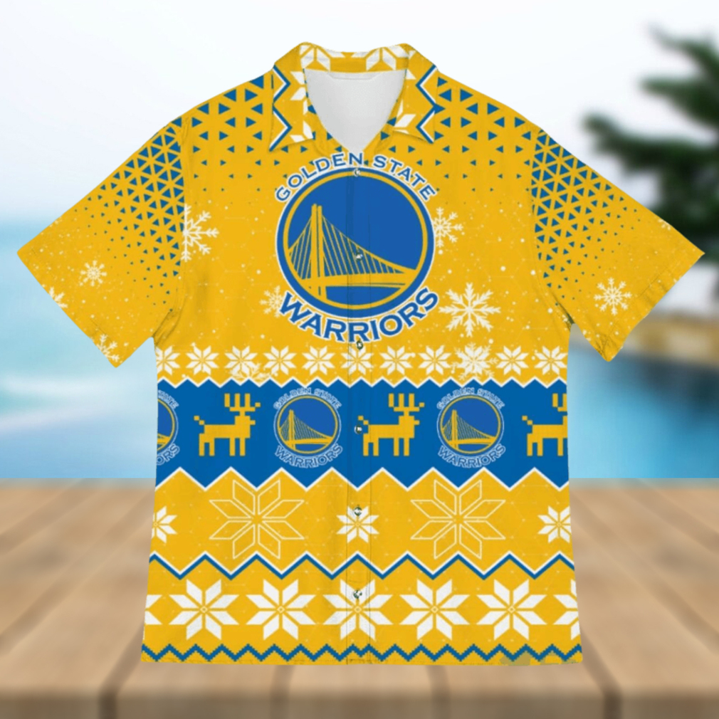 Golden State Warriors Christmas Hawaiian Shirt - Limotees