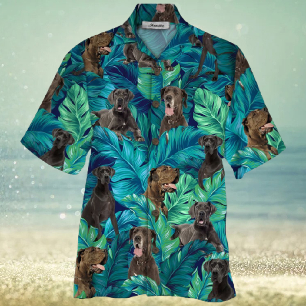 Great Dane Blue Amazing Design Unisex Hawaiian Shirt For Men And Women Dhc17062349 - Limotees