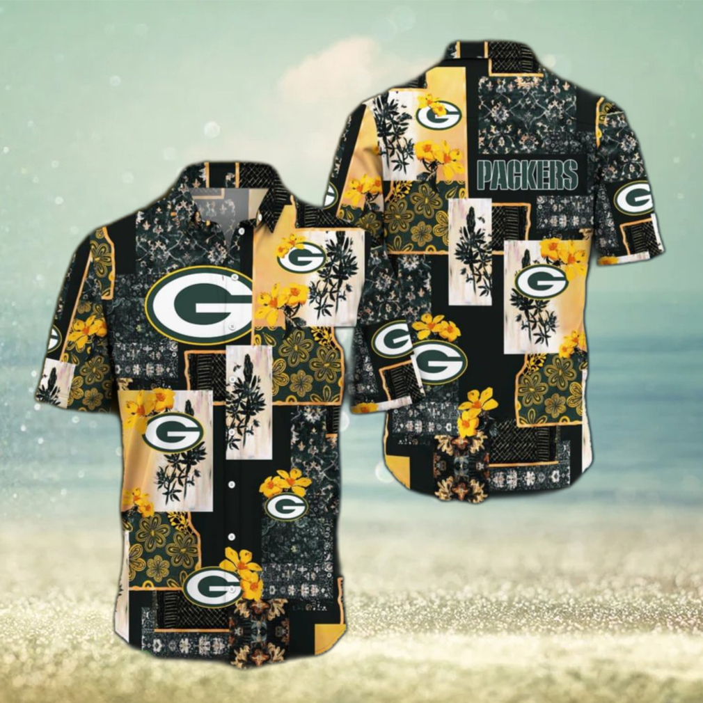 Green Bay Packers Map US Pattern Hawaiian Shirt Short Sleeve For Men And Women - Limotees