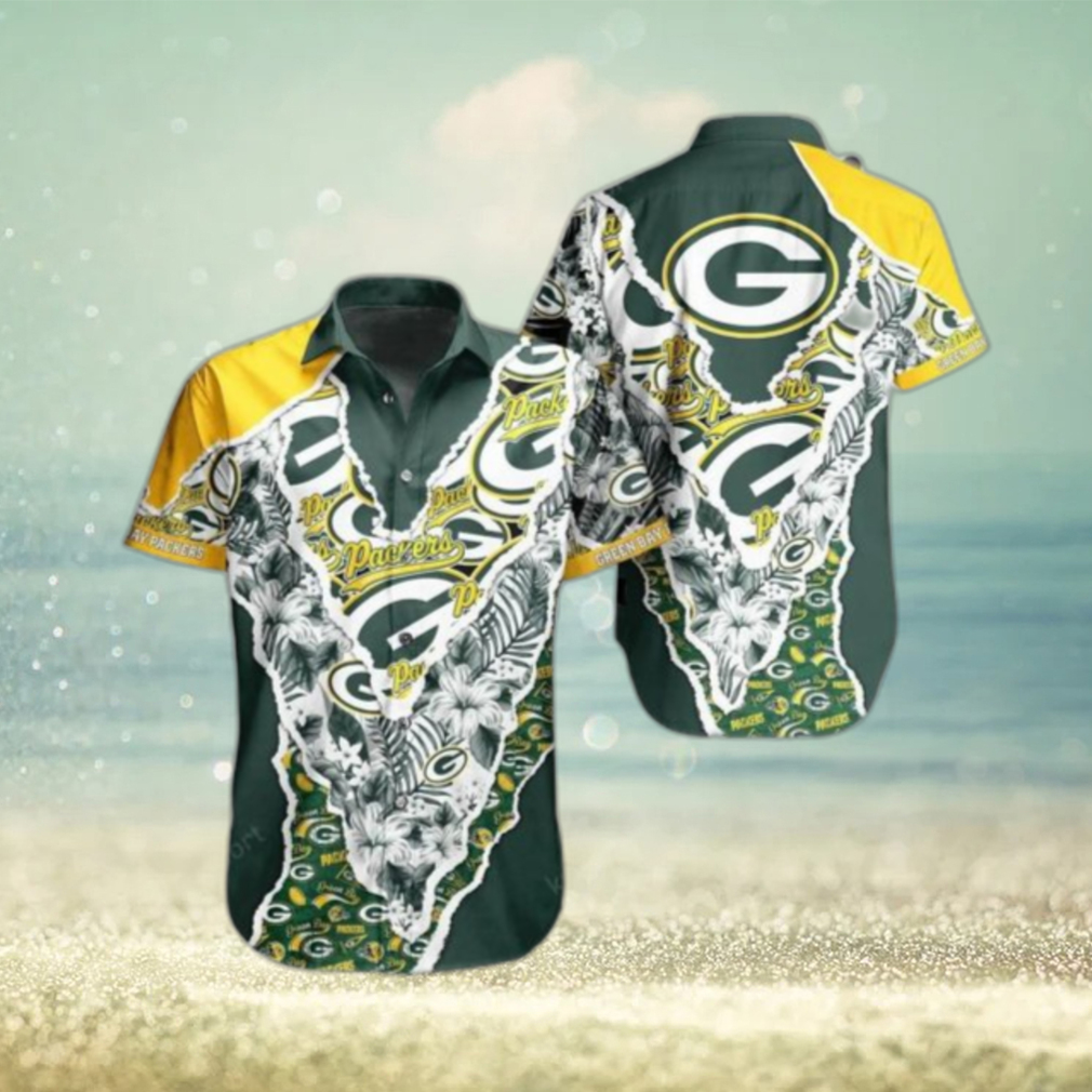 Green Bay Packers Nfl Hawaii Shirt Graphic Floral Pattern This Summer Meaningful Gifts For Fans - Limotees