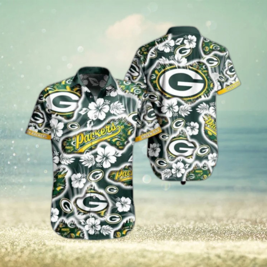 Green Bay Packers Nfl Hawaii Shirt Graphic Floral Printed This Summer Beach Shirt For Fans - Limotees