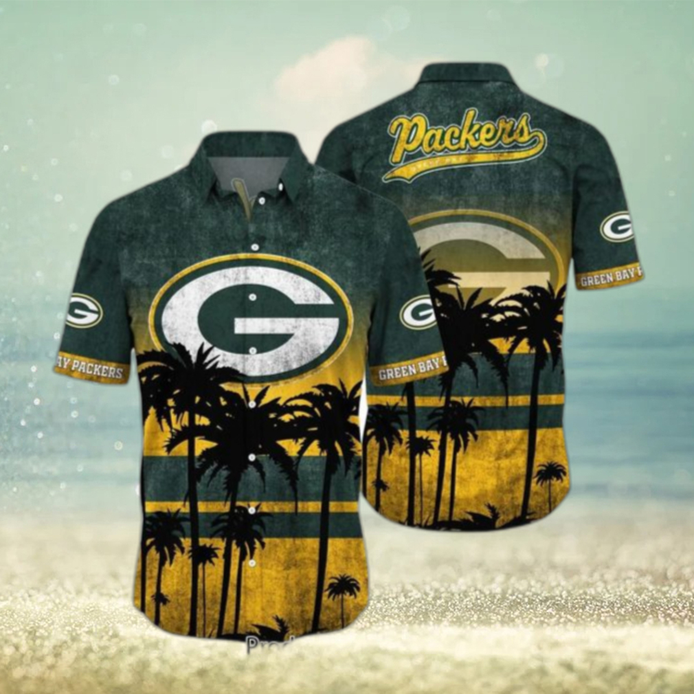 Green Bay Packers Nfl Hawaiian Shirt Tropical Pattern Graphic New Collection Summer Gift For Fan Nfl - Limotees