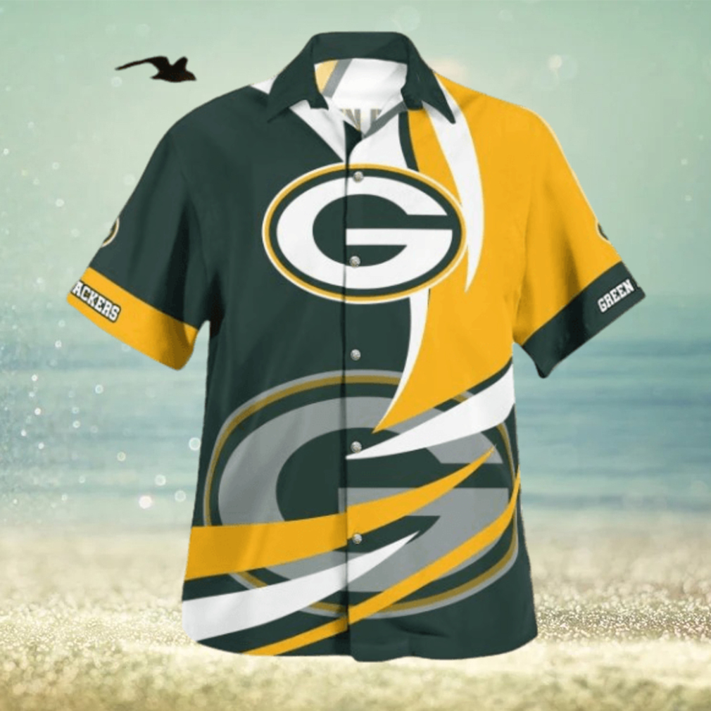 Green Bay Packers Retro 3D Hawaiian Shirt Best For Fans Beach Gift For Men And Women - Limotees