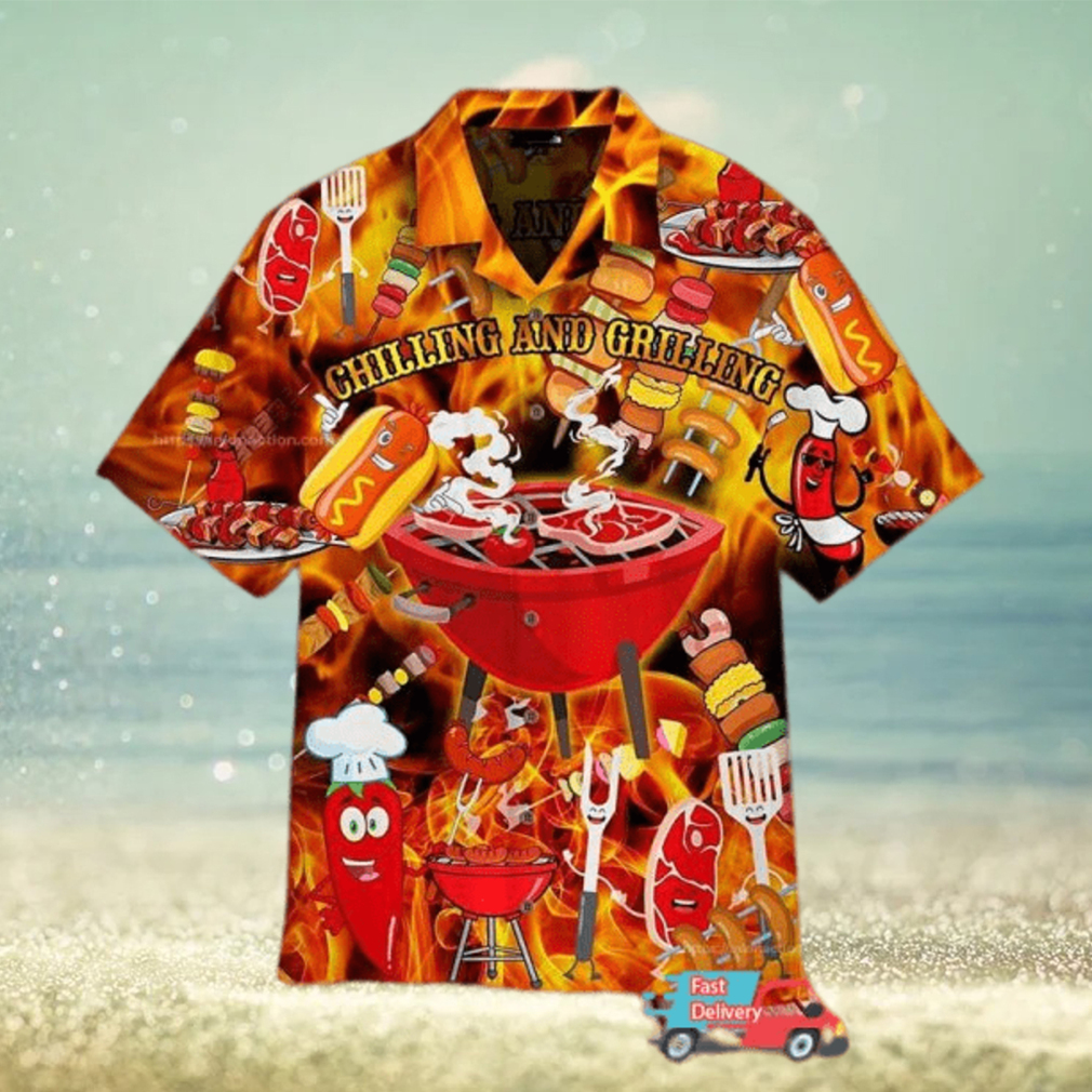 Grillin And Chilling Hawaiian Shirt - Limotees