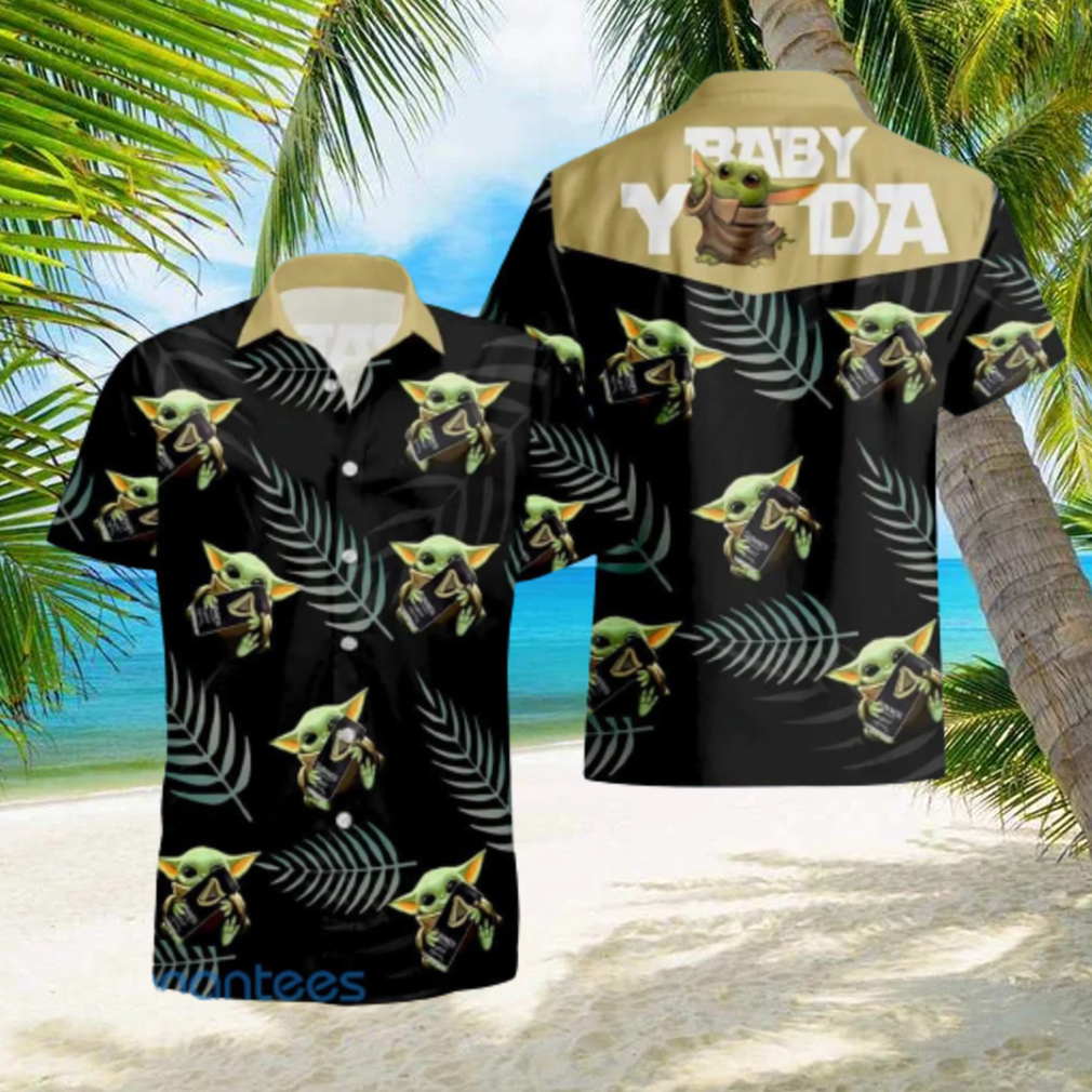 Guinness Baby Yoda Hug Hawaiian Shirt And Short For Men And Women hawaiian shirt - Limotees