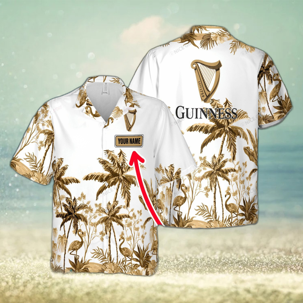 Guinness Luau Custom Name Hawaiian Shirt Love Beer Gift - Limotees