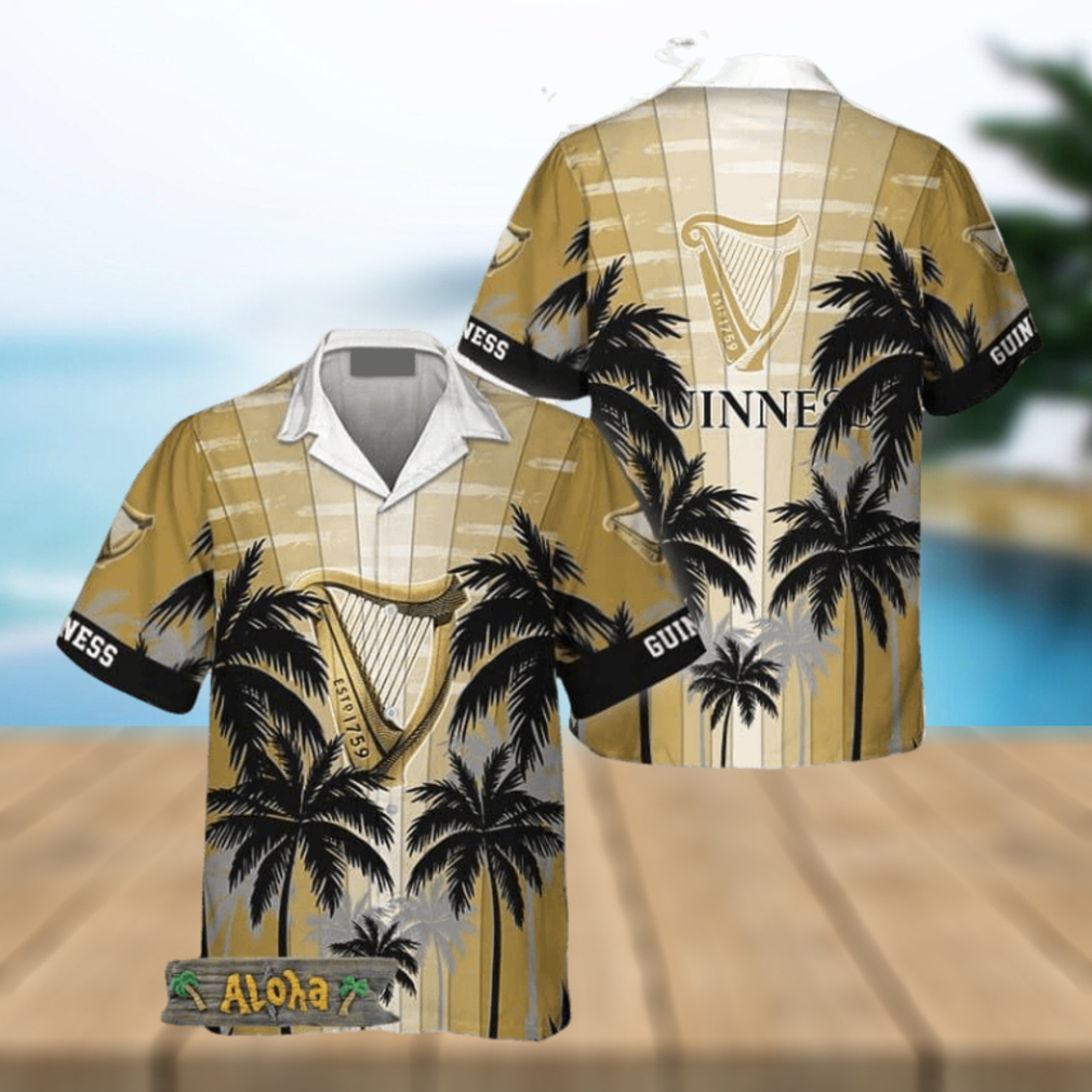 Guinness Tropical Coconut Palms Hawaiian Shirt For Men And Women Gift Hawaiian Beer - Limotees