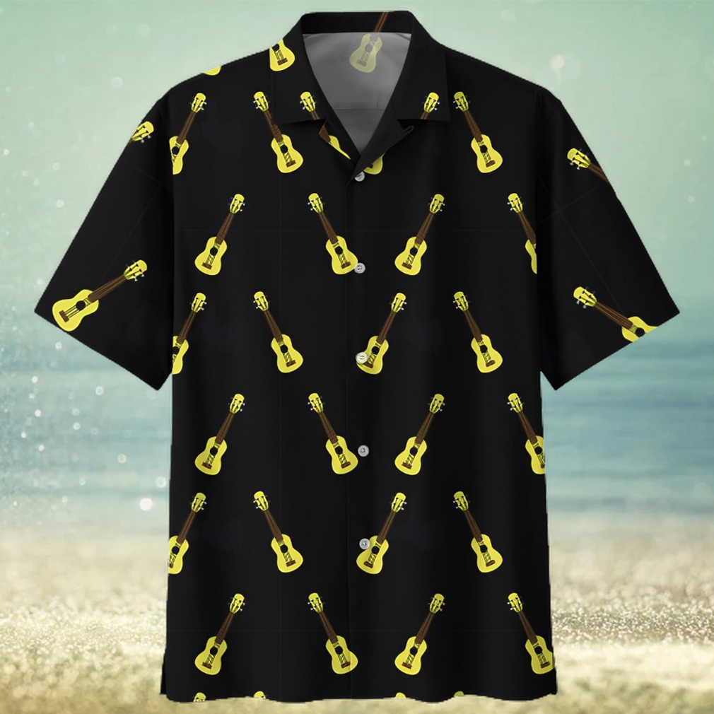 Guitar Black Nice Design Unisex Hawaiian Shirt For Men And Women Dhc17062441 - Limotees