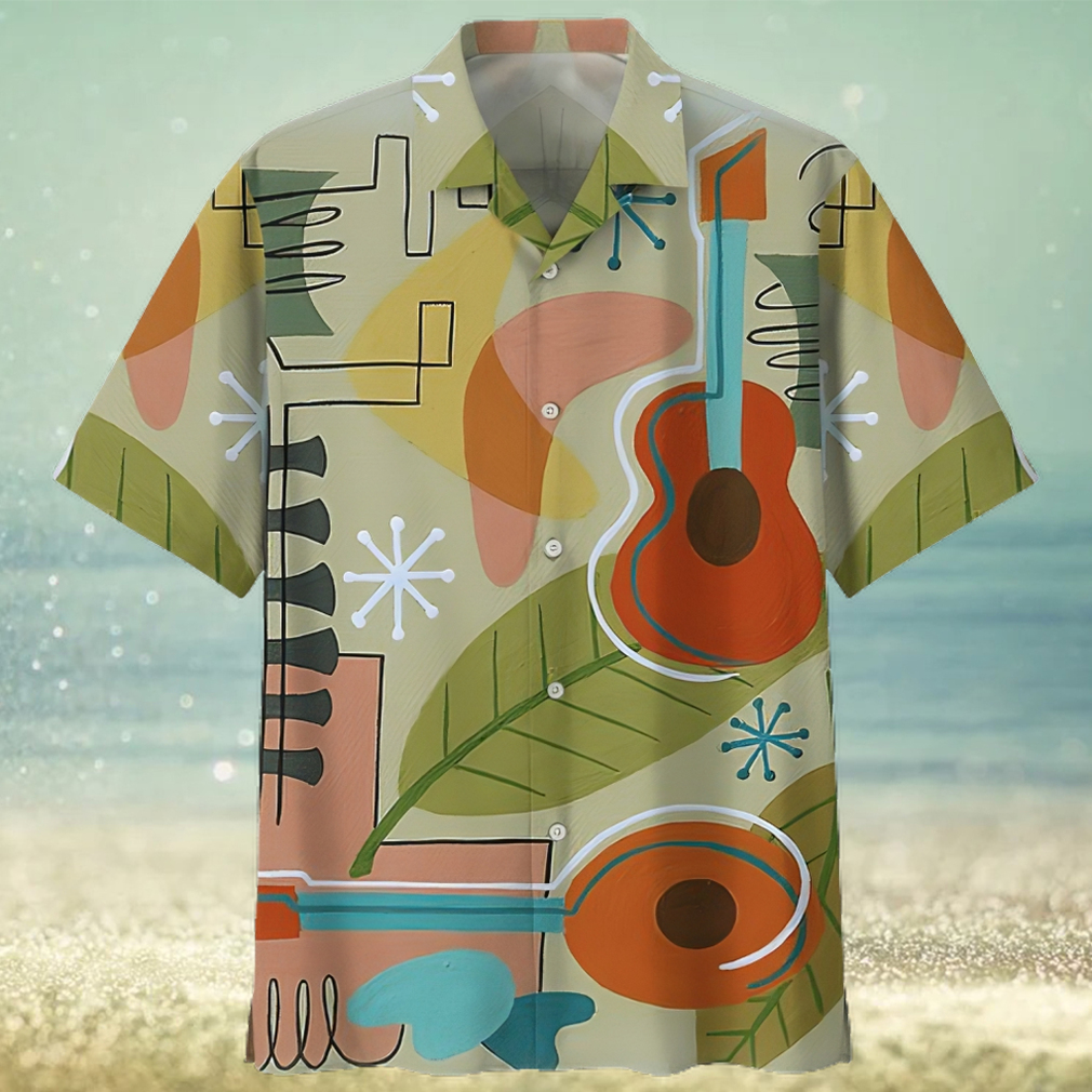 Guitar Colorful Amazing Design Unisex Hawaiian Shirt - Limotees