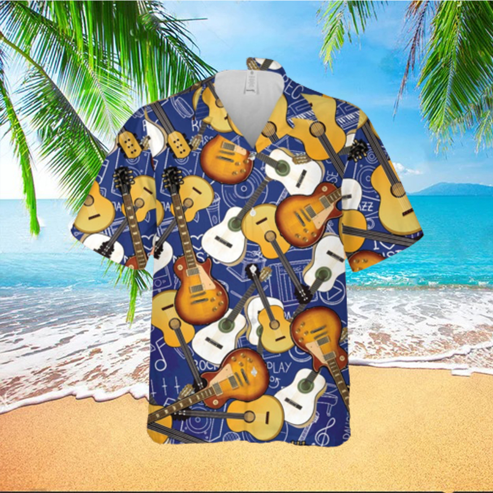 Guitar Music Pattern Hawaiian Shirt - Limotees