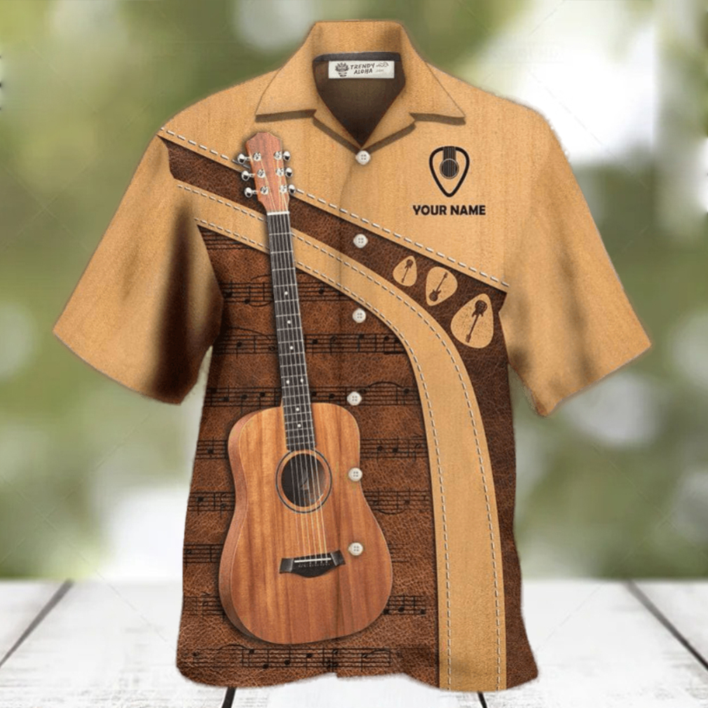 Guitar Old Guitarist And The Pick Personalized Hawaiian Shirt - Limotees