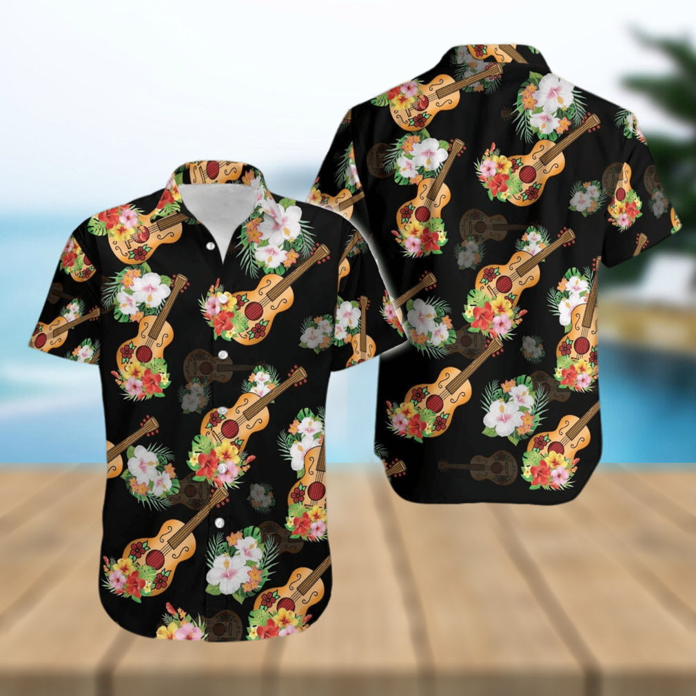 Guitar Vihuela Mexican Culture Tropical Unisex Hawaiian Aloha Shirts - Limotees