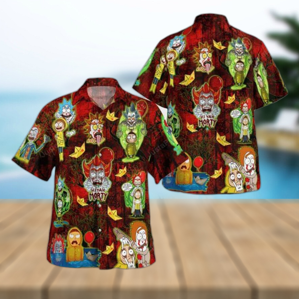 Halloween Aloha Rick And Morty Hawaiian Shirt Holiday Gift For Beach Lovers - Limotees