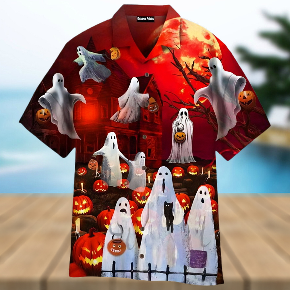 Halloween Ghost Night Hawaiian Shirt - Limotees