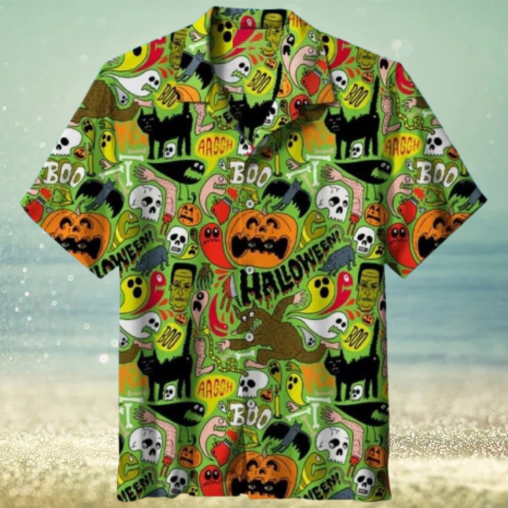 Halloween Pattern Hawaiian Party Shirt - Limotees