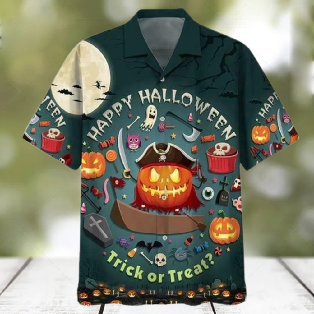 Happy Halloween Trick Or Treat Unisex Hawaiian Shirts - Limotees