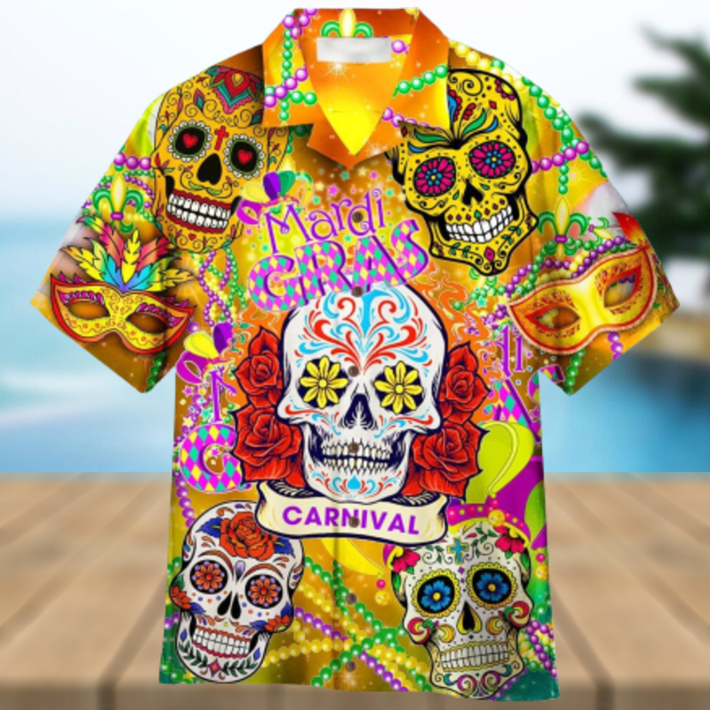 Happy Mardi Gras Carnival Aloha Hawaiian Shirt Summer Gift Beach Shirt - Limotees