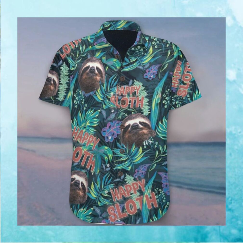 Happy Sloth Hawaiian Shirts - Limotees