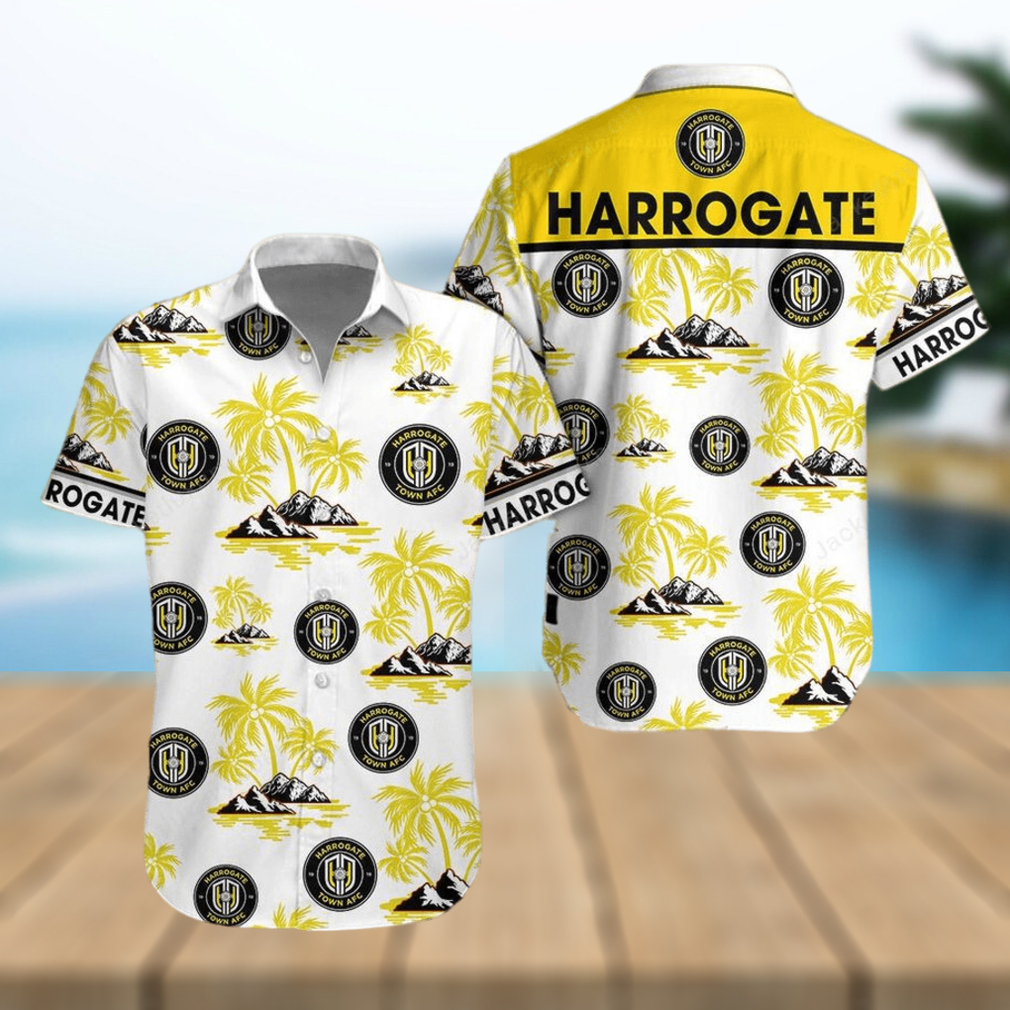 Harrogate Town AFC Button Up Shirt Hawaiian Shirt - Limotees