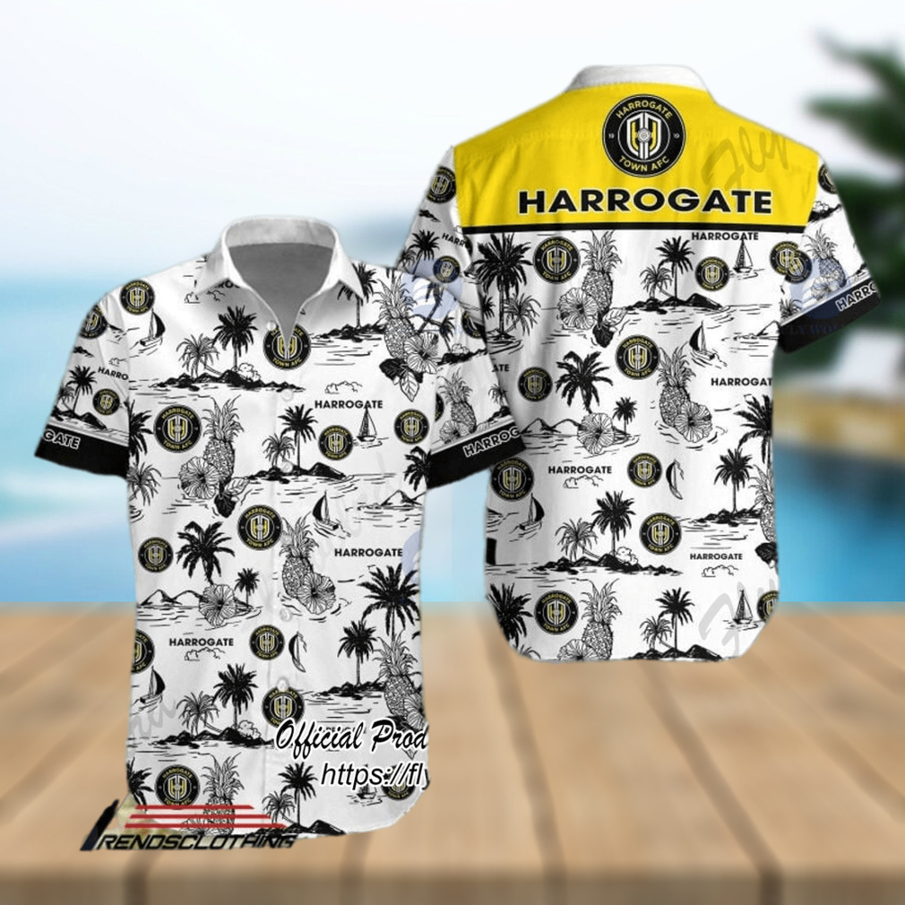 Harrogate Town AFC Version 2 Hawaiian Shirt - Limotees