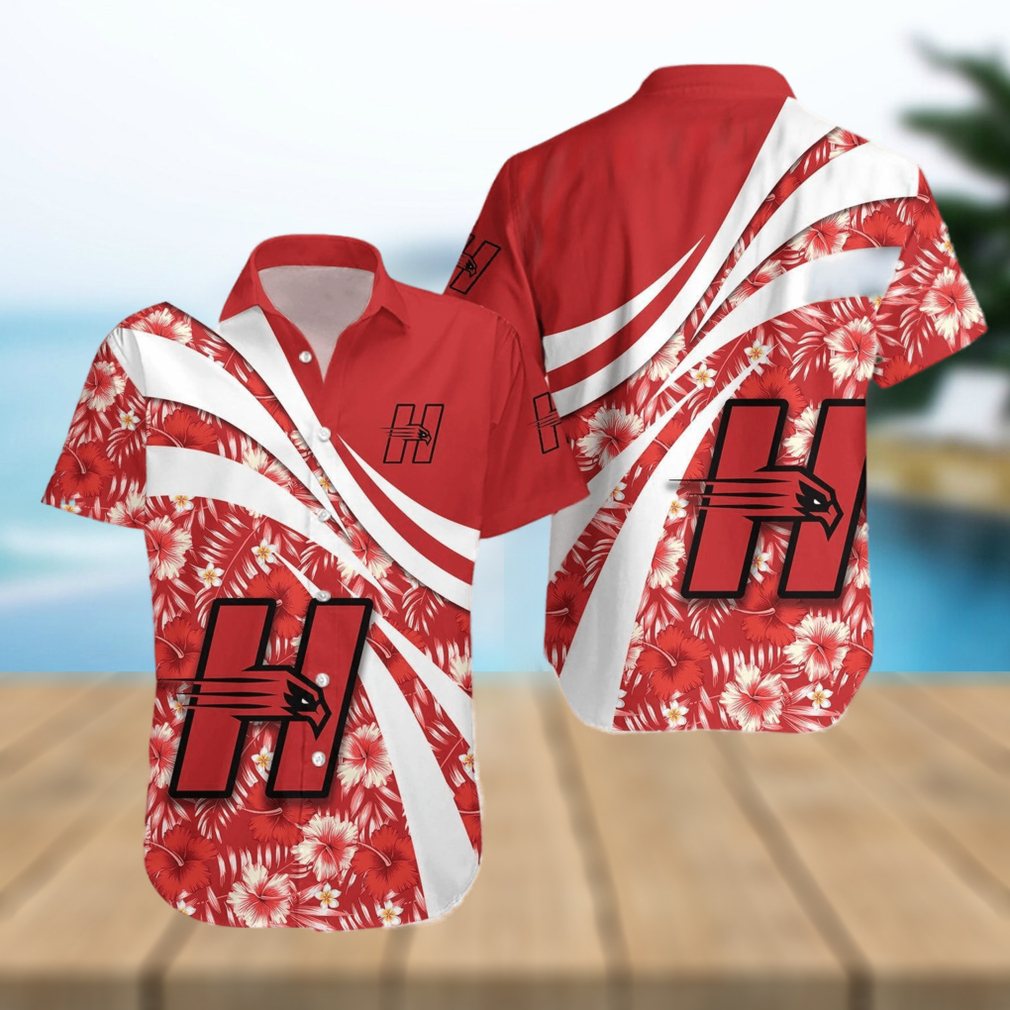 Hartford Hawks 3D Hawaiian Shirt Hibiscus Sport Style NCAA Men And Women Gift For Fans - Limotees