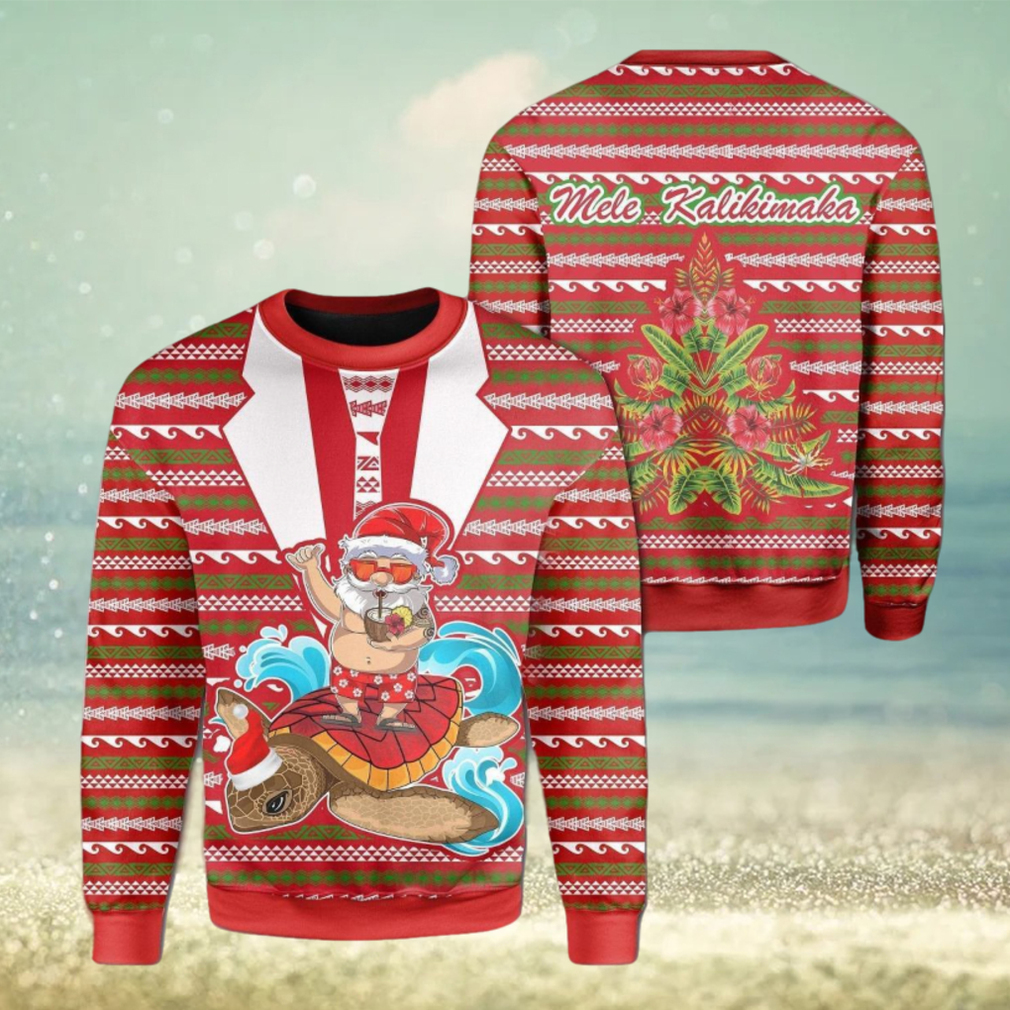 Hawaii Mele Kalikimaka Christmas Unisex Ugly Sweater - Limotees