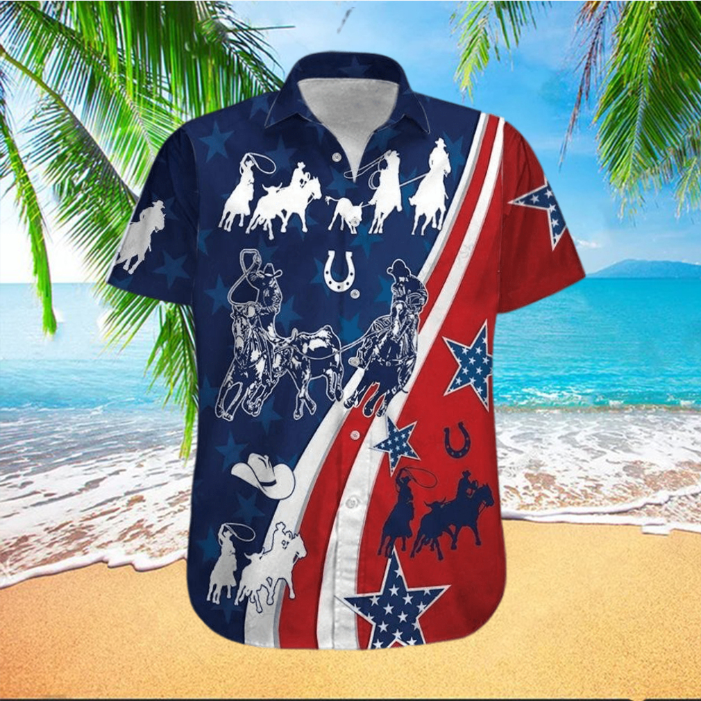 Hawaiian Aloha Shirts American Team Roping V2 hawaiian shirt - Limotees