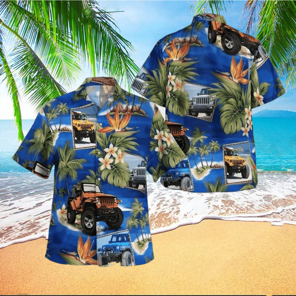 Hawaiian Aloha Shirts Jeep Blue Island hawaiian shirt - Limotees