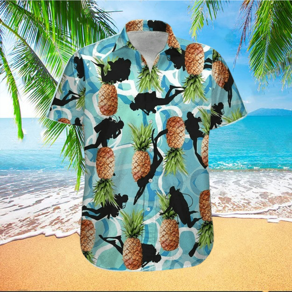 Hawaiian Aloha Shirts Scuba Diving Pineapple hawaiian shirt - Limotees