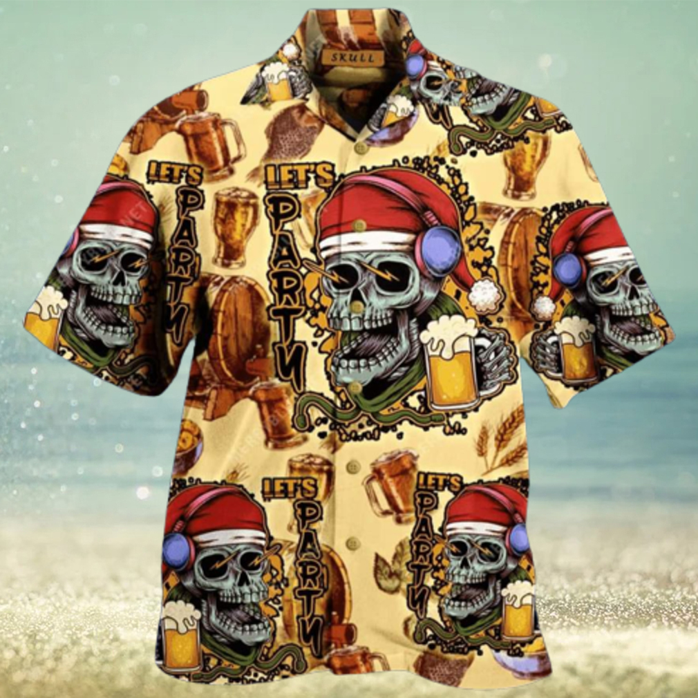 Hawaiian Aloha Shirts Skull Lets Party - Limotees