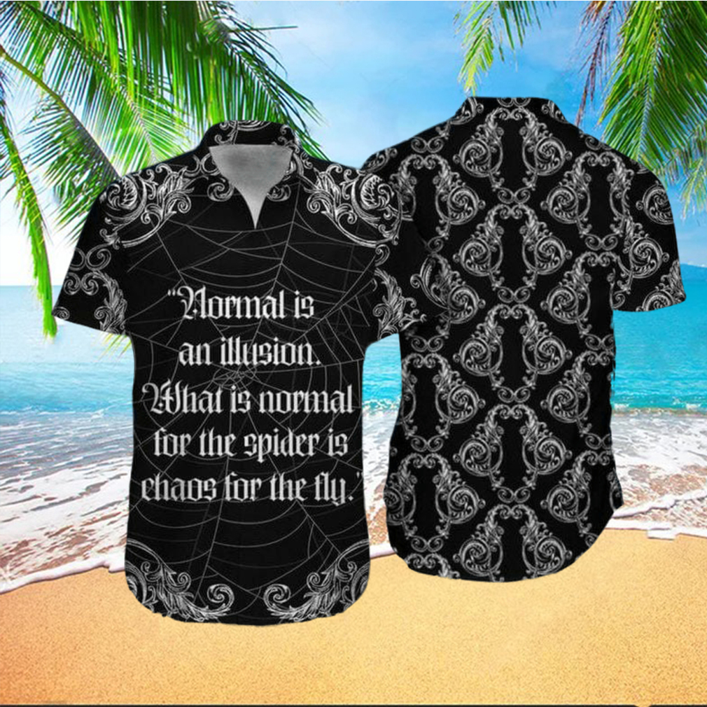 Hawaiian Aloha Shirts Spider Normal Is An Illusion hawaiian shirt - Limotees