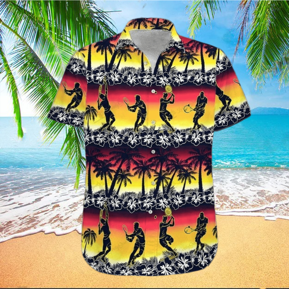 Hawaiian Aloha Shirts Tennis Hibiscus hawaiian shirt - Limotees