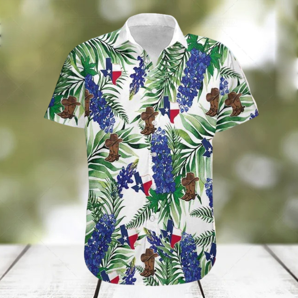 Hawaiian Aloha Shirts Texas Bluebonnet - Limotees