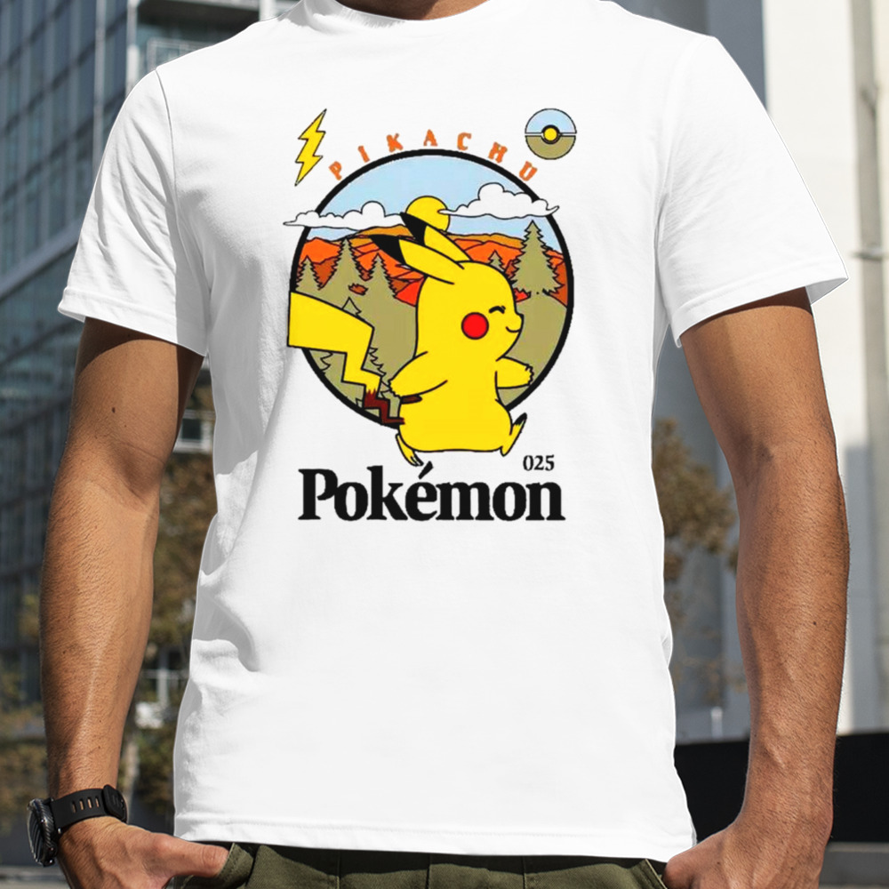 Pokemon Pikachu Camp Badge shirt