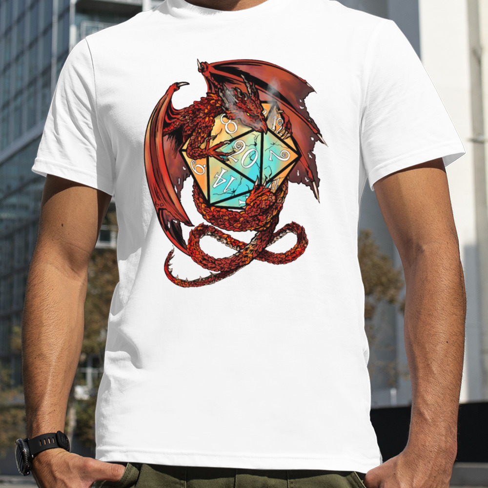 Red Dragon Dice Dungeons And Dragons shirt