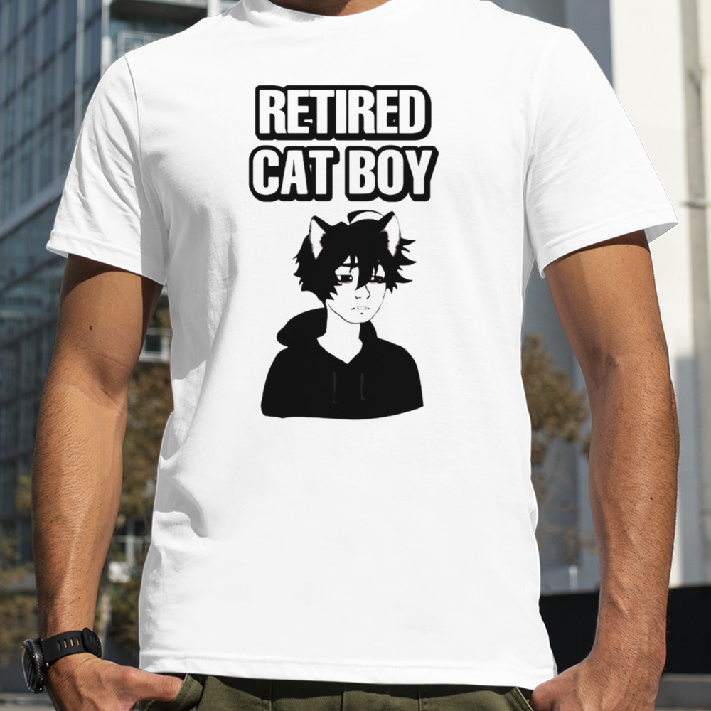 Retired cat boy shirt